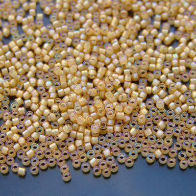 2.5'' Tube 948 White Lined Jonquil Toho Treasure Seed Beads 11/0 1.7mm Michael's UK Jewellery