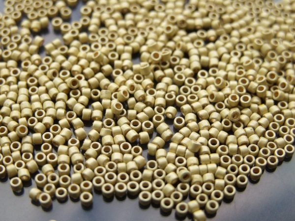 2.5'' Tube PF559F PermaFinish Galvanized Matte Yellow Gold Toho Treasure Seed Beads 11/0 1.7mm Michael's UK Jewellery