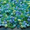 20g SuperDuo Beads Blue and Green Splash Mix Michael's UK Jewellery