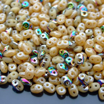 20g SuperDuo Beads Opaque Ivory Mix Michael's UK Jewellery