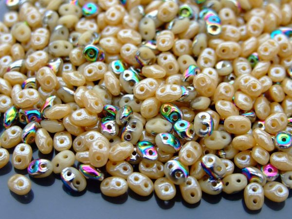 20g SuperDuo Beads Opaque Ivory Mix Michael's UK Jewellery
