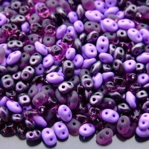 20g SuperDuo Beads Polychrome Black Currant Mix Michael's UK Jewellery