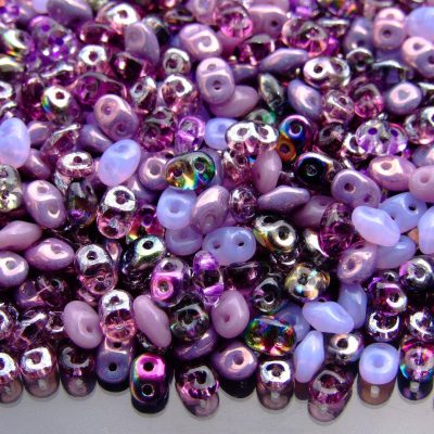 20g SuperDuo Beads Purple Mix Michael's UK Jewellery