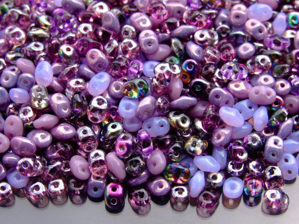 20g SuperDuo Beads Purple Mix Michael's UK Jewellery