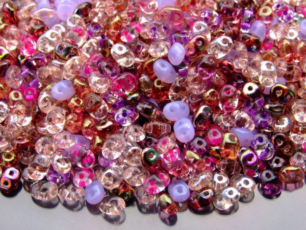 20g SuperDuo Beads Purple Pink Mix Michael's UK Jewellery