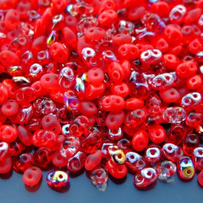 20g SuperDuo Beads Red Mix Michael's UK Jewellery