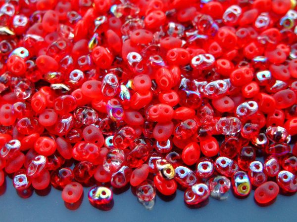 20g SuperDuo Beads Red Mix Michael's UK Jewellery