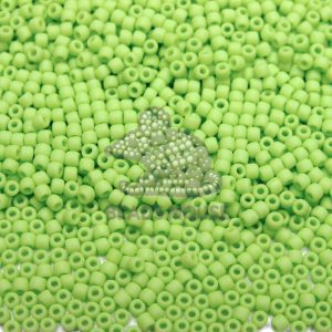 250g WHOLESALE Toho Beads 44F Opaque Frosted Sour Apple 11/0 beads mouse