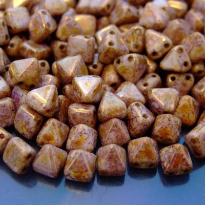 20pcs Pyramid Beads 6mm Senegal Purple Michael's UK Jewellery