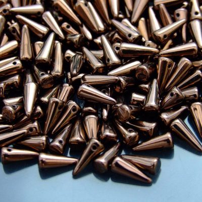 20pcs Spike Beads 4x10mm Dark Bronze Michael's UK Jewellery