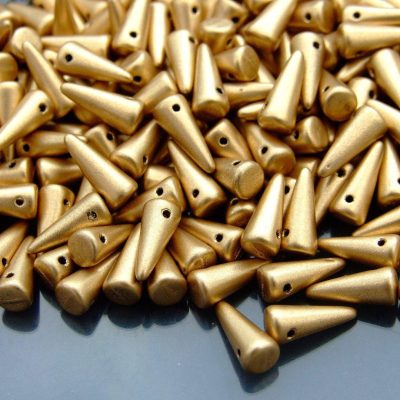 20pcs Spike Beads 4x10mm Matte Metallic Flax Michael's UK Jewellery