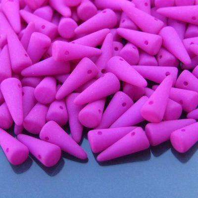 20pcs Spike Beads 4x10mm Neon Dark Purple Michael's UK Jewellery