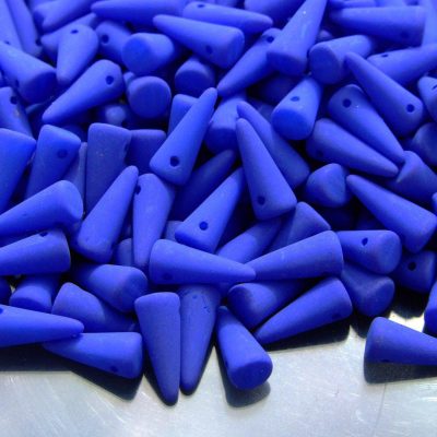 20pcs Spike Beads 4x10mm Neon Ocean Blue Michael's UK Jewellery