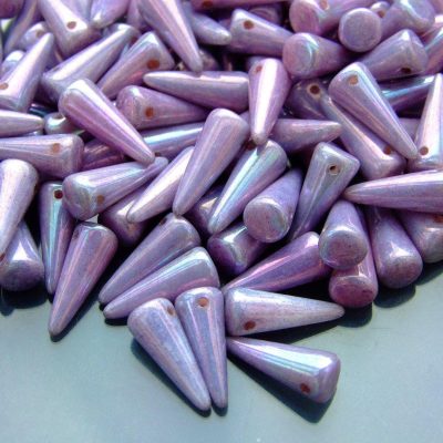 20pcs Spike Beads 5x13mm Luster Metallic Amethyst Michael's UK Jewellery