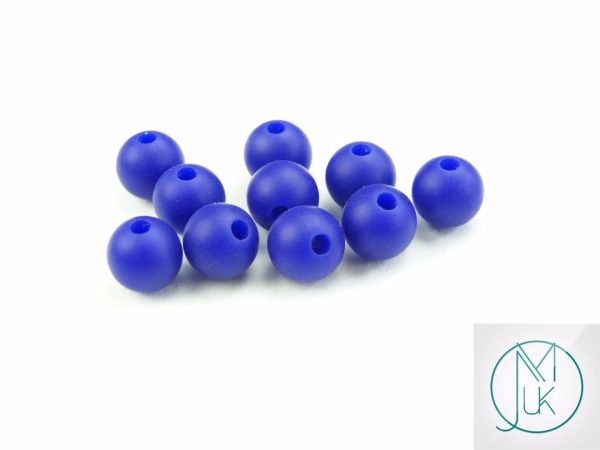 20x 12mm Round Silicone Beads Navy Blue Michael's UK Jewellery