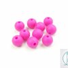 20x 9mm Round Silicone Beads Fuchsia/Violet Red Michael's UK Jewellery