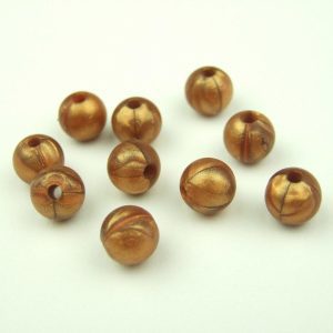 20x 9mm Round Silicone Beads Metal Copper Michael's UK Jewellery