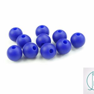 20x 9mm Round Silicone Beads Navy Blue Michael's UK Jewellery