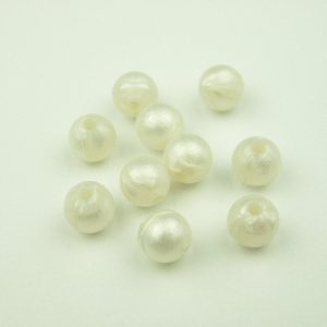 20x 9mm Round Silicone Beads Pearl White Michael's UK Jewellery