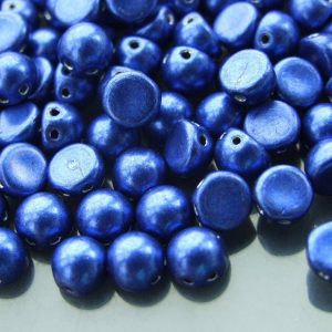 20x CzechMates Cabochon 7mm ColorTrends: Saturated Metallic Lapis Blue Michael's UK Jewellery
