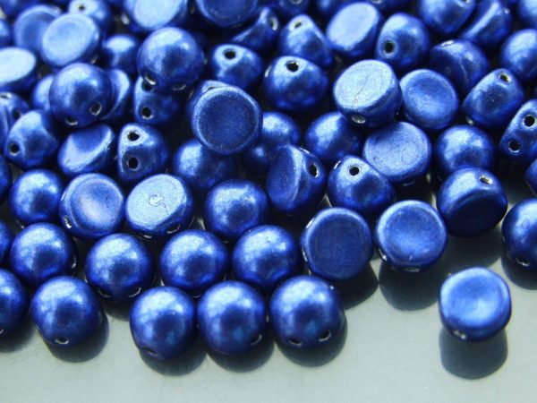 20x CzechMates Cabochon 7mm ColorTrends: Saturated Metallic Lapis Blue Michael's UK Jewellery