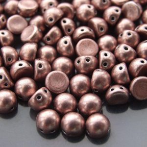 20x CzechMates Cabochon 7mm ColorTrends: Saturated Metallic Pale Dogwood Michael's UK Jewellery