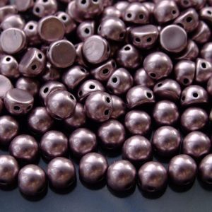 20x CzechMates Cabochon 7mm ColorTrends: Sueded Gold Blackened Pearl Michael's UK Jewellery