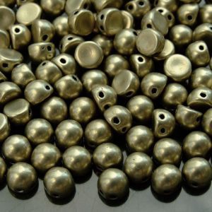 20x CzechMates Cabochon 7mm ColorTrends: Sueded Gold Cloud Dream Michael's UK Jewellery