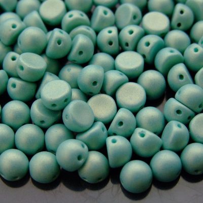 20x CzechMates Cabochon 7mm ColorTrends: Sueded Gold Turquoise Michael's UK Jewellery