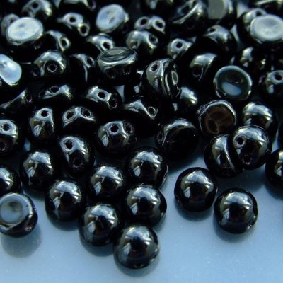 20x CzechMates Cabochon 7mm Jet Michael's UK Jewellery