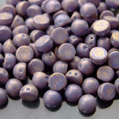 20x CzechMates Cabochon 7mm Pacifica Elderberry Michael's UK Jewellery