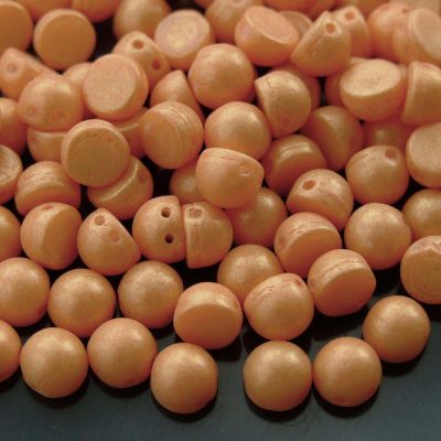 20x CzechMates Cabochon 7mm Pacifica Tangerine Michael's UK Jewellery