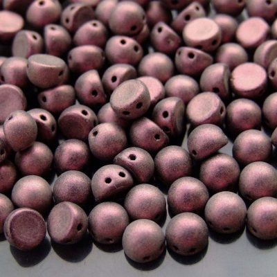 20x CzechMates Cabochon 7mm Polychrome Pink Olive Michael's UK Jewellery