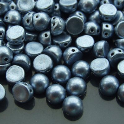 20x CzechMates Cabochon 7mm Saturated Metallic Airy Blue Michael's UK Jewellery