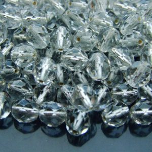 20x Fire Polished Beads 8mm Silver Lined Crystal Michael's UK Jewellery