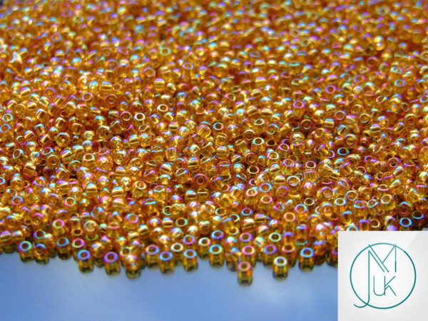 250g 162B Transparent Topaz Rainbow Toho Seed Beads 11/0 2.2mm WHOLESALE Michael's UK Jewellery