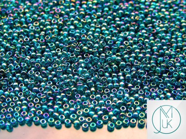 250g 167BD Transparent Teal Rainbow Cloud Toho Seed Beads 11/0 2.2mm WHOLESALE Michael's UK Jewellery