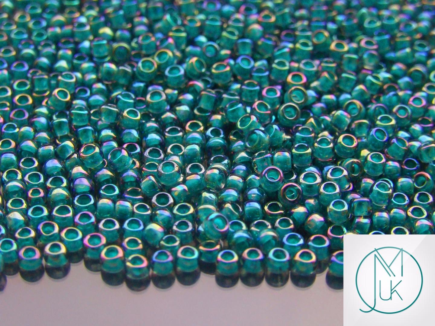 250g 1833 Inside Color Light Sapphire/Teal Toho Seed Beads 8/0 3mm WHOLESALE Michael's UK Jewellery