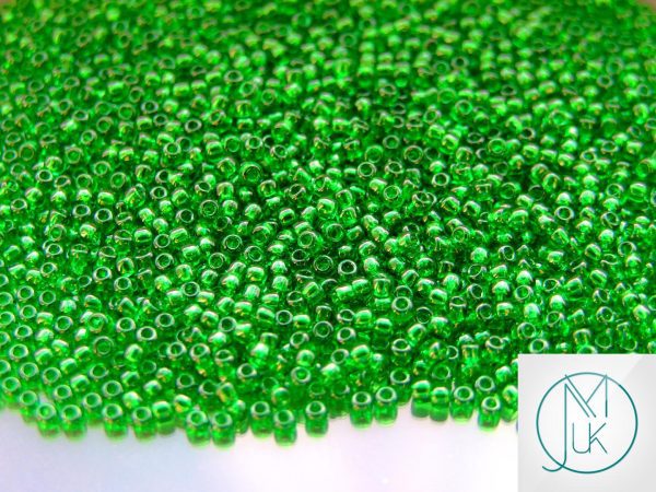 250g 7B Transparent Grass Green Toho Seed Beads 11/0 2.2mm WHOLESALE Michael's UK Jewellery