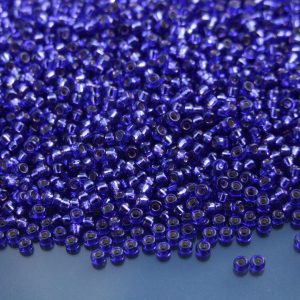 250g 91446 Dyed Silver Lined Red Violet Miyuki Japanese Seed Beads Round Size 11/0 2mm WHOLESALE Michael's UK Jewellery