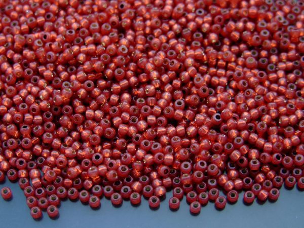 Wholesale TOHO Beads PF2113 PermaFinish Silver Lined Milky Pomegranate 11/0 beads mouse