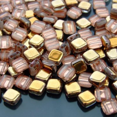 25pcs CzechMates Tile Beads Apollo Gold Michael's UK Jewellery