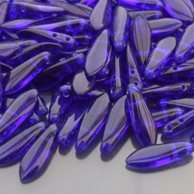 25pcs Czechmates Dagger Beads 16x5mm Cobalt Michael's UK Jewellery