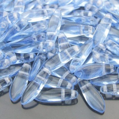 25pcs Czechmates Dagger Beads 16x5mm Light Sapphire Michael's UK Jewellery