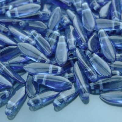 25pcs Czechmates Dagger Beads 16x5mm Montana Blue Michael's UK Jewellery