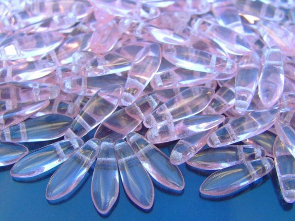 25pcs Czechmates Dagger Beads 16x5mm Rosaline Michael's UK Jewellery