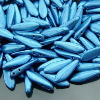 25pcs Czechmates Dagger Beads 16x5mm Saturated Metallic Little Boy Blue Michael's UK Jewellery