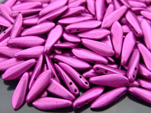 25pcs Czechmates Dagger Beads 16x5mm Saturated Metallic Spring Crocus Michael's UK Jewellery