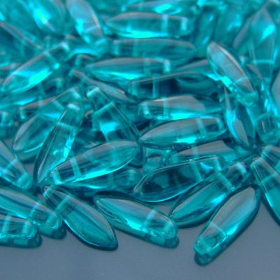25pcs Czechmates Dagger Beads 16x5mm Teal Michael's UK Jewellery