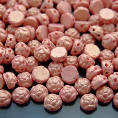 25x Roseta Beads 6mm Blossom Golden Rose Michael's UK Jewellery